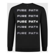 Blurred Wordmark Sweater Herre Svart