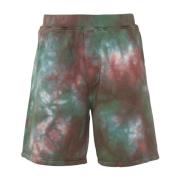 Grønn Tie-Dye Shorts Ss22