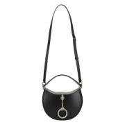 Leather shoulder-bags