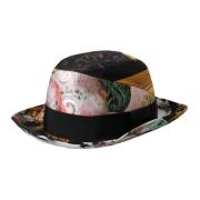 Multifarget Patchwork Fedora Bred Brem Hatt