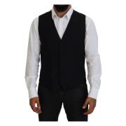 Elegant Formell Svart Vest