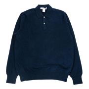 Navy Ull Strikket Genser