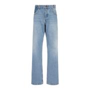 Jeans i kontrast-effekt denim