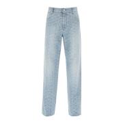 Monogram Straight Jeans