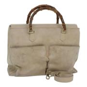 Pre-owned Suede handbags