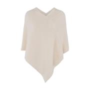 Cashmere Cable Poncho Strikket