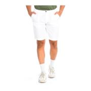 Hvite Bermuda Shorts Casual Trendy Stil