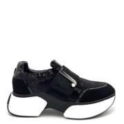 Sort Paljett Slip-On Sneakers