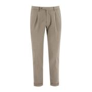 Elegant Wide Fit Pleated Trousers