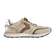 Beige Skinn Sneakers Storm 015