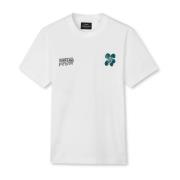 Hvit Bomull Jersey Digital Mystery Tee