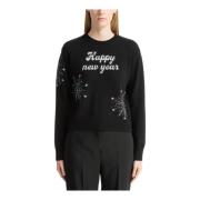 Abstrakt Multifarge Nyttårs Sweater