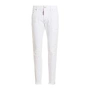 Hvit Slim Fit Denim Jeans