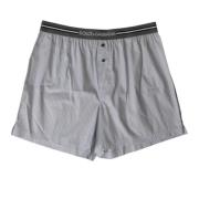 Stripet bomullsblandet bokser shorts