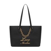 Trendy Heart Chain Shopper Bag