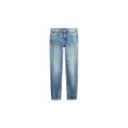 Blå Skinny Ankel-Lengde Jeans