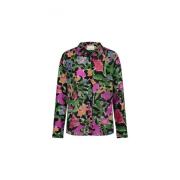 Blomstertrykk Langermet Bluse