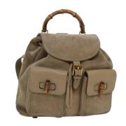 Pre-owned Suede backpacks