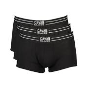 Sort Bomull Boxershorts Pakke