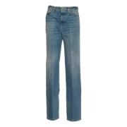 Wide Leg Light Denim Jeans