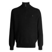 Bomull half-zip sweatshirt