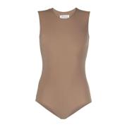 Beige Tank Bodysuit