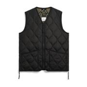 Militær Zip-Up V-Hals Vest