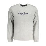 Sweatshirt med brodert logo