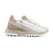 Beige Sneakers med Toggle Lukking