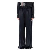 Svart Sateng Pyjamasbukser Aw24