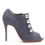 Pre-owned Blå denim Christian Louboutin støvler