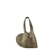 Python Mini Heart Tote Bag Grønn