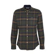 Portdown Twill Check Shirt Olive