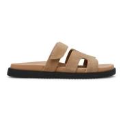 Geometrisk Cutout Sandal - Semsket