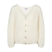 Hvit Mohair Cardigan - Sommerstil