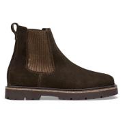 Suede Leather Slip On Chelsea Boot