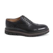 Sort Skinn Brogue Oxford Sko