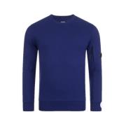 Diagonal Raised Fleece Crew Neck Sweatshirt