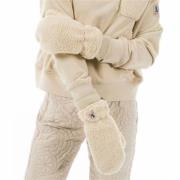 Beige Power Votter med Fleece