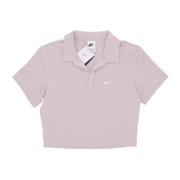 Essential Polo Crop Top Platinum Violet