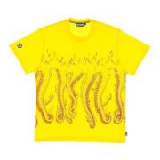 Octopus Logo Tee Gul T-skjorte