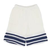 Strikkede Stripete Shorts