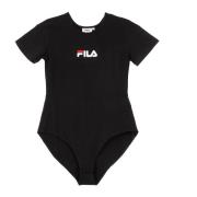 Yuliana Crew-neck Bodysuit Svart