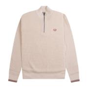 Herre Honeycomb Half Zip Genser