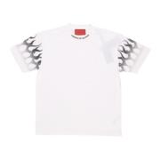 Flames Logo Tee Off White/Black