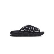 Air More Uptempo Slide Svart/Hvit