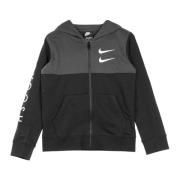 Sportswear Zip Hoodie Svart/Grå/Hvit