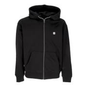 Zip Hoodie med Justerbar Hette