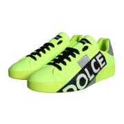 Neon Grønne Portofino Sneakers for Menn