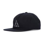 Triple Triangle Snapback Lue Svart